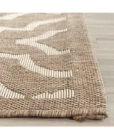 Safavieh Courtyard CY6926 and Bone 5'3" x 7'7" Sisal Weave Outdoor Area Rug