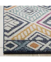 Safavieh Evoke EVK286 Navy and Ivory 5'1" x 7'6" Area Rug