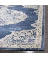 Safavieh Brentwood BNT867 Navy and Light Gray 5'3" x 7'6" Area Rug