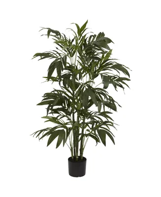 Nearly Natural 4' Bamboo Palm Faux Silk Tree
