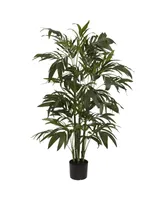 Nearly Natural 4' Bamboo Palm Faux Silk Tree