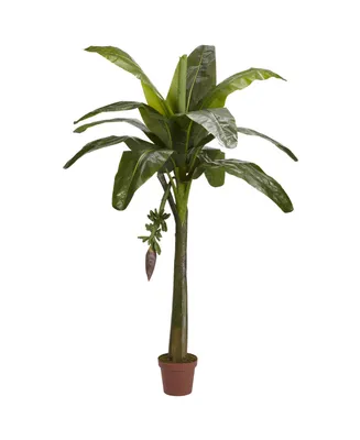 Nearly Natural 6' Banana Faux Silk Tree - Real Touch