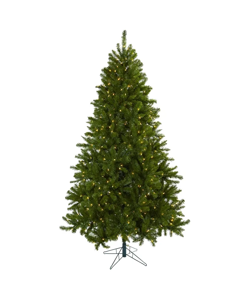 Nearly Natural 7.5' Windermere Christmas Tree w/Clear Lights