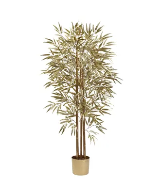 Nearly Natural 5' Golden Faux Tree