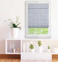 Achim Buffalo Check Cordless Roman Window Shades