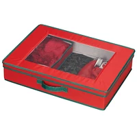 Household Essentials Holiday China Storage Tabletop Set Chest