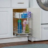 Household Essentials Design Trend Glidez 11.5" Standard Depth 2-Tier Double Basket Sliding Under Cabinet Organizer
