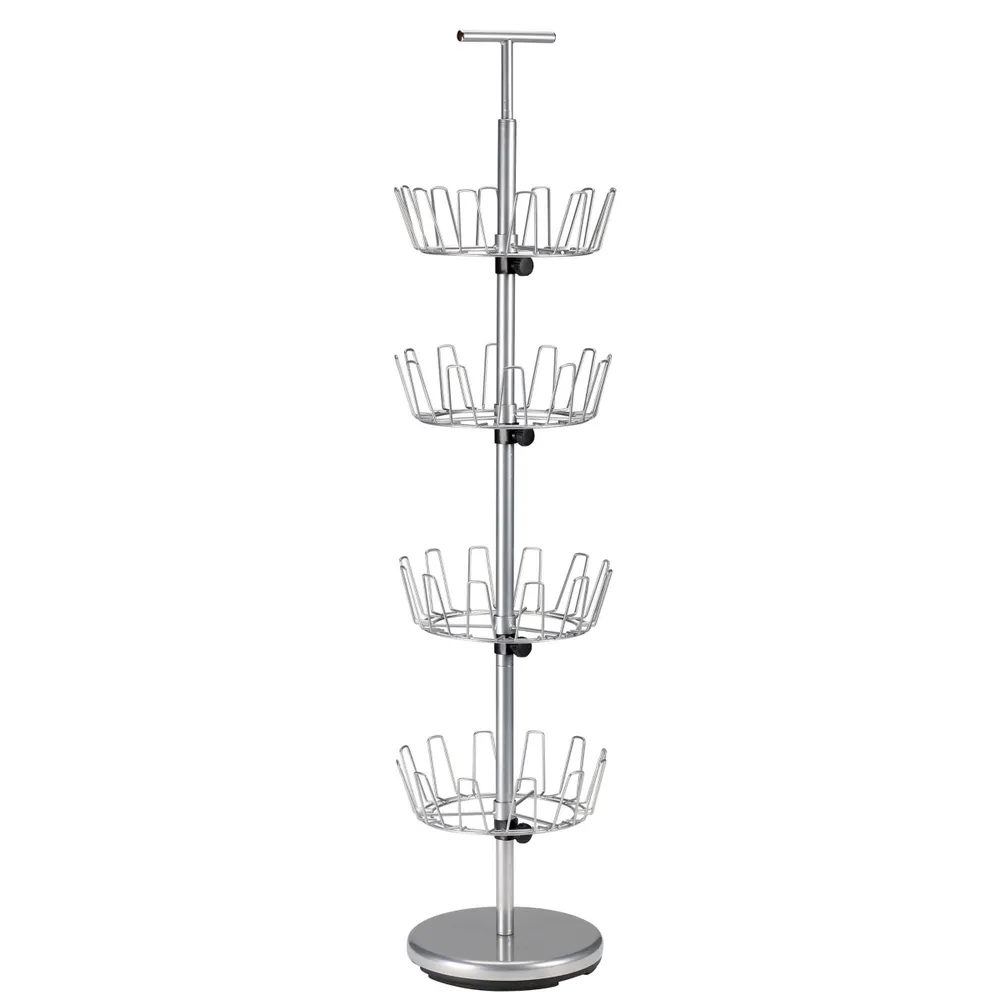 Household Essentials 4-Tier Revolving Shoe Tree