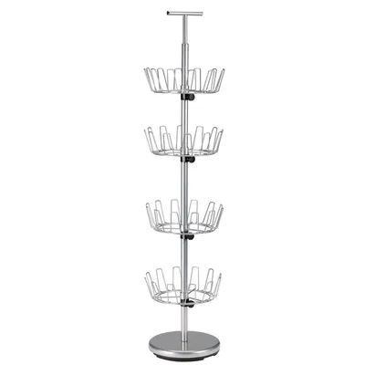 Household Essentials 4-Tier Revolving Shoe Tree