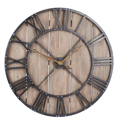 Household Essentials Roman Numerals Vintage Wall Clock