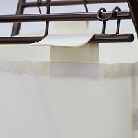 Household Essentials Antique Bronze Rolling Laundry Hamper
