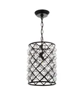 Jonathan Y Gabrielle Crystal/Metal Led Pendant