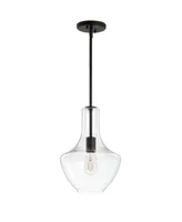 Jonathan Y Watts Glass/Metal Led Pendant