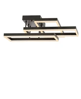 Jonathan Y Turing Geometric Integrated Led Metal Flush Mount