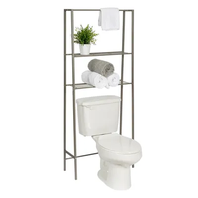 Honey Can Do Over-The-Toilet Steel Space Saver Shelving Unit with Baskets