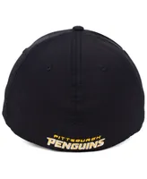 Authentic Nhl Headwear Pittsburgh Penguins Basic Flex Stretch Fitted Cap