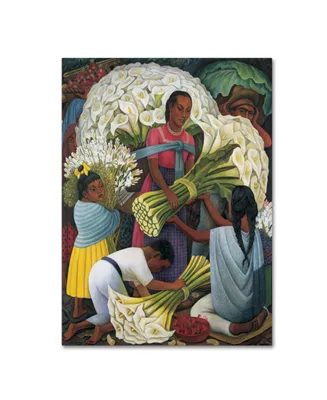 Diego Rivera 'The Flower Vendor' Canvas Art