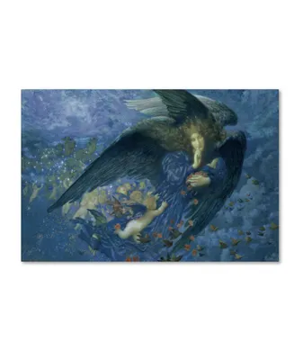 Edward Robert Hughes 'Night Train of Stars' Canvas Art - 19" x 12" x 2"