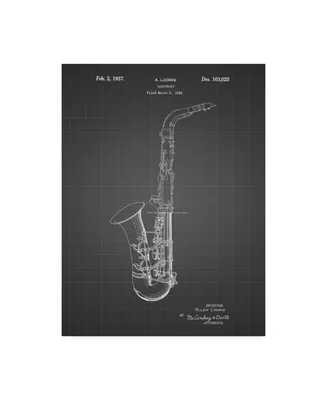 Cole Borders 'Conn A Melody Saxophone' Canvas Art - 32" x 24" x 2"