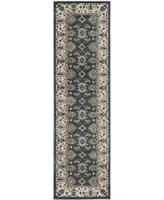 Safavieh Lyndhurst LNH332 Teal and Cream 2'3" x 8' Runner Area Rug