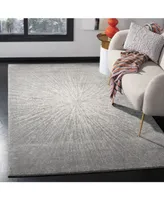 Safavieh Evoke EVK228 Dark Gray and Ivory 5'1" x 7'6" Area Rug