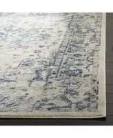 Safavieh Charleston CHL411 Ivory and Navy 5'3" x 7'6" Area Rug