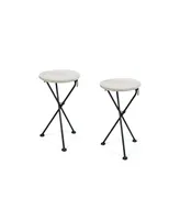 Los Feliz Outdoor Portable Foldable Side Tables (Set of 2)