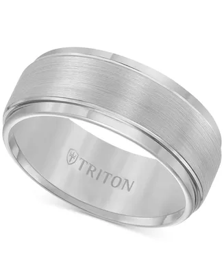 Triton Men's Ring, Tungsten Carbide Comfort Fit Wedding Band 9mm