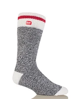 Heat Holders Men's Lite Cream Block Twist Thermal Socks