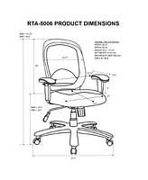 Techni Mobili Comfy Office Computer Chair