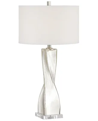 Pacific Coast Twist Crackle Glass Table Lamp