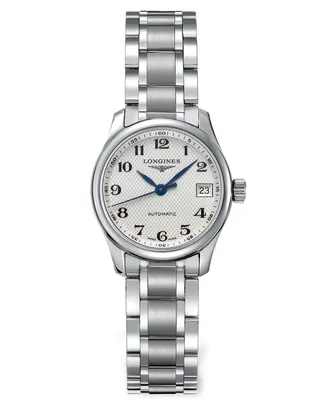 Longines Women's Swiss Automatic Master Stainless Steel Bracelet Watch 26mm L21284786