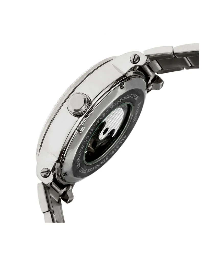 Heritor Automatic Aries White Dial, Stainless Steel Watch 43mm