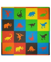 Tadpoles 16 Piece Foam Play Mat Set, Dinosaurs