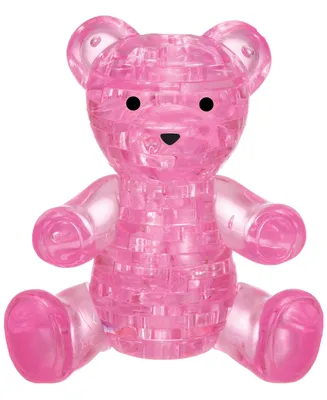 BePuzzled 3D Crystal Puzzle-Teddy Bear Pink