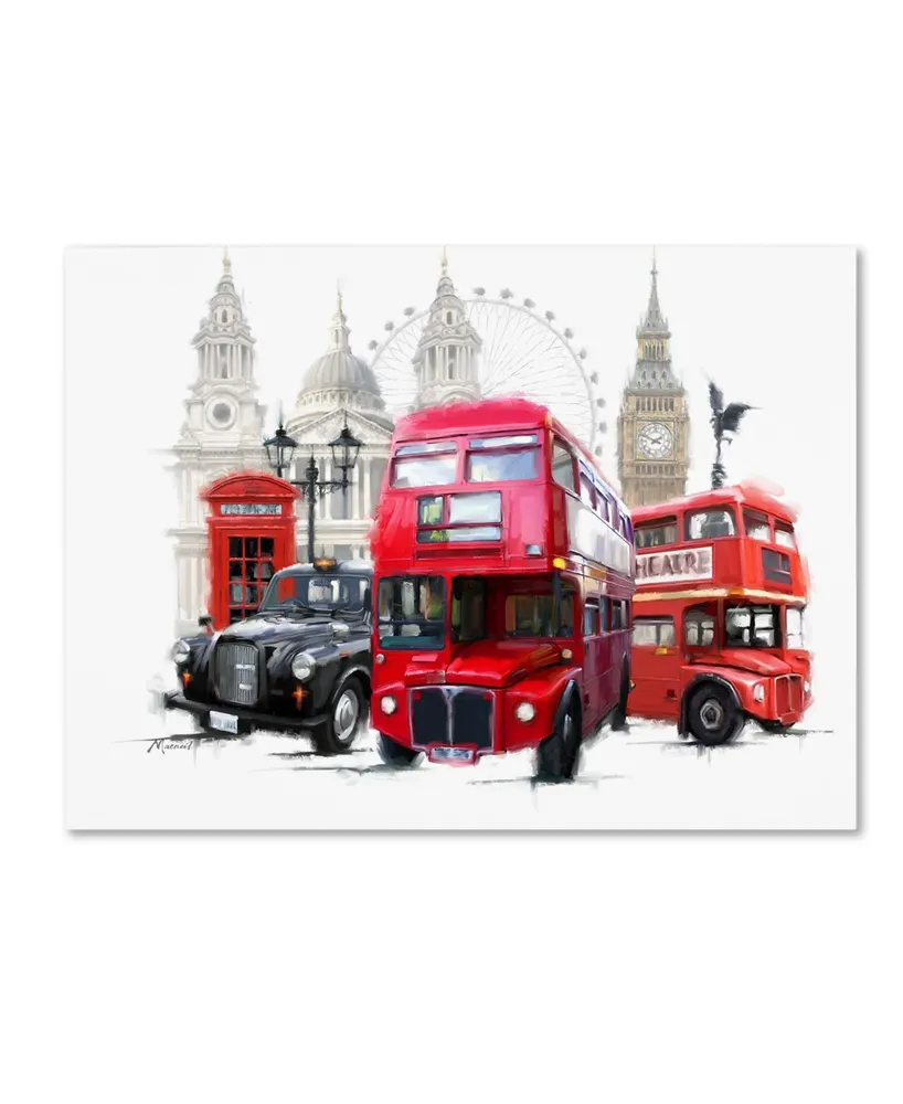 The Macneil Studio 'London Transport' Canvas Art - 19" x 14" x 2"