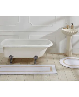 Better Trends Lux Contrast Frame Bath Runner, 20" x 60"