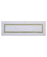 Better Trends Lux Contrast Frame Bath Runner, 20" x 60"
