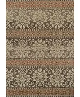 D Style Alanna Ala6 Chocolate 4'11" x 7' Area Rug