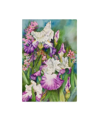 Joanne Porter 'Iris Garden' Canvas Art - 24" x 16" x 2"