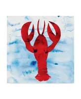 Summer Tali Hilty 'Lobster' Canvas Art - 14" x 14" x 2"