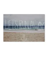 Leah Flores 'Let's Run Away To the Sea' Canvas Art - 47" x 30" x 2"