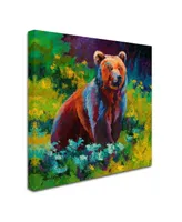 Marion Rose 'Wildflower Grizz' Canvas Art - 18" x 18" x 2"