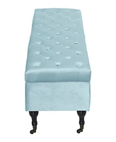 Elle Decor Collette Tufted Storage Bench