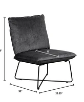 Tommy Hilfiger Ellington Armless Lounge Chair