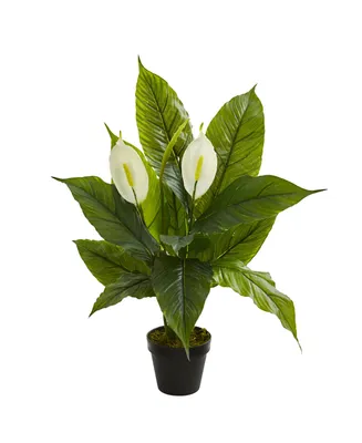 Nearly Natural 26" Spathiphyllum Artificial Plant (Real Touch)