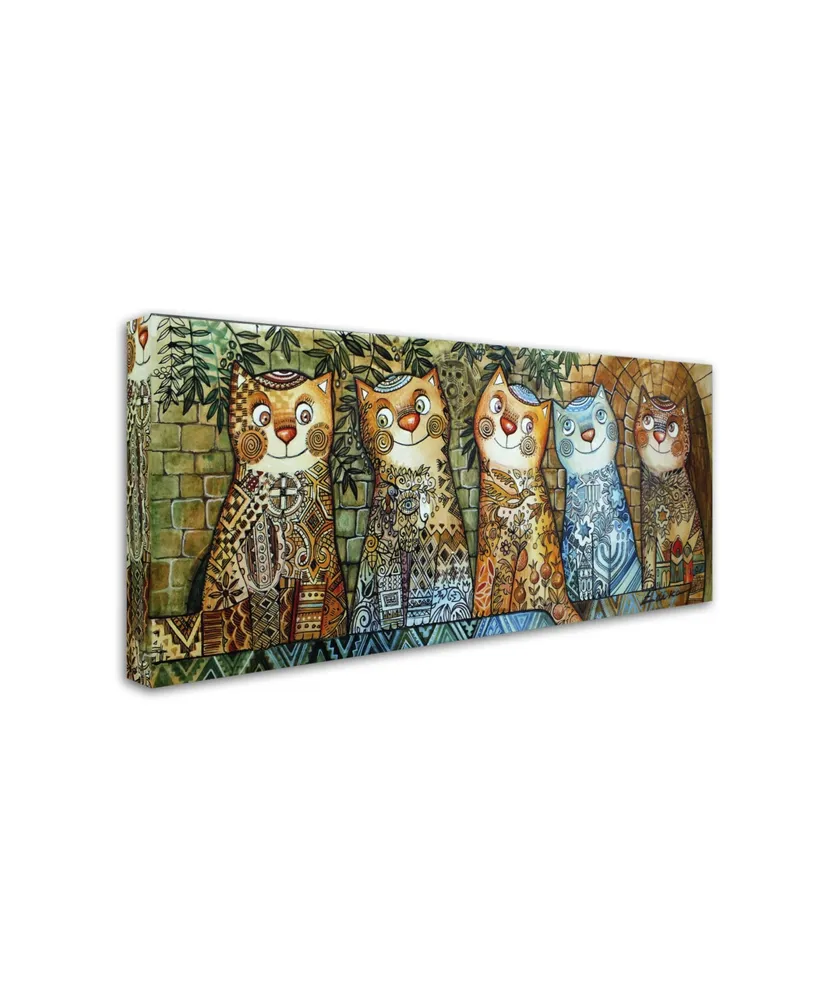 Oxana Ziaka 'Cats Of Israel' Canvas Art