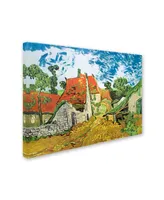 Vincent van Gogh 'Village Street in Auvers' Canvas Art - 24" x 18" x 2"