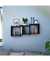 Danya B. 3-Horizontal or Vertical Cube Wall Shelf with Ledges