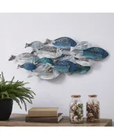 Danya B. School of Fish Modern Metal Wall Art